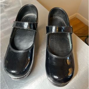 Sanita Mary Janes black patent leather